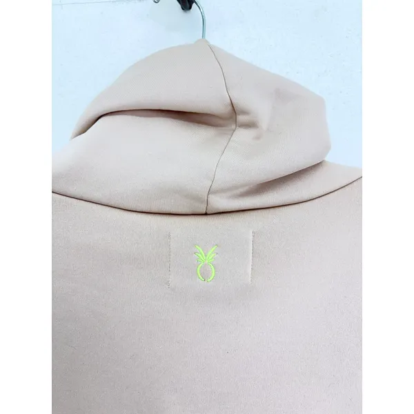 Dudley Stephens Clover Turtleneck French Terry Sweatshirt Beige Size L - Image 9
