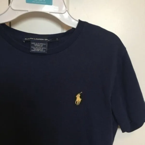 Ralph Lauren Navy Yellow Top - Image 3