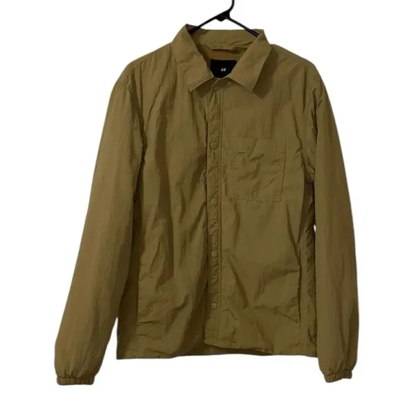 H&M Tan/Beige Fleece Men’s Jacket(Size Small) - Image 3