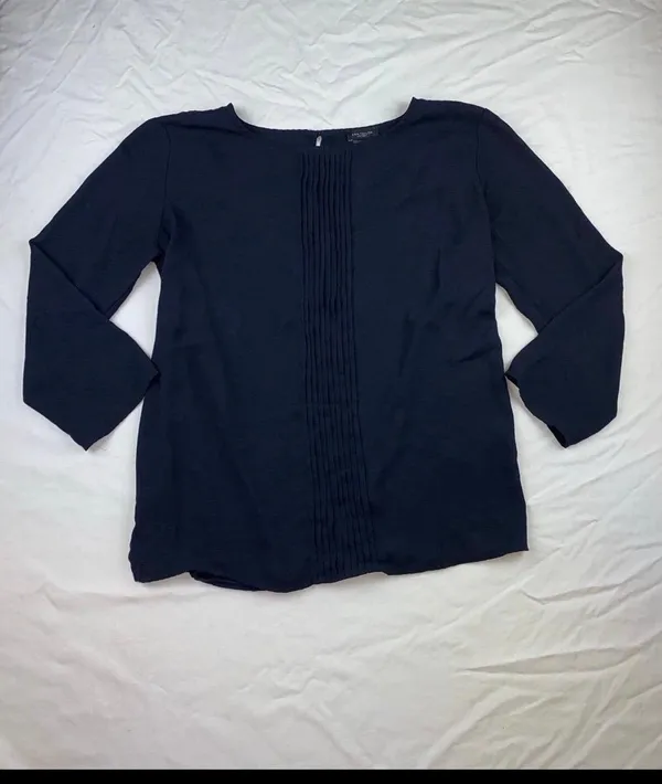 Long Sleeve Blouse Blue - Image 3