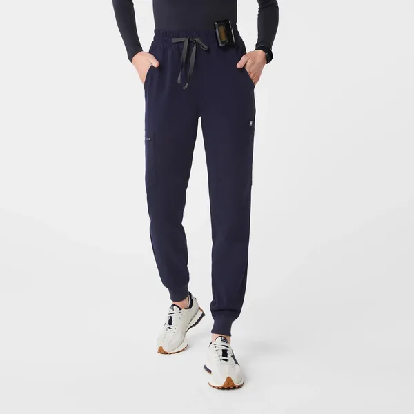 FIGS Navy High-Waisted Jogger Scrub Pants - Image 4
