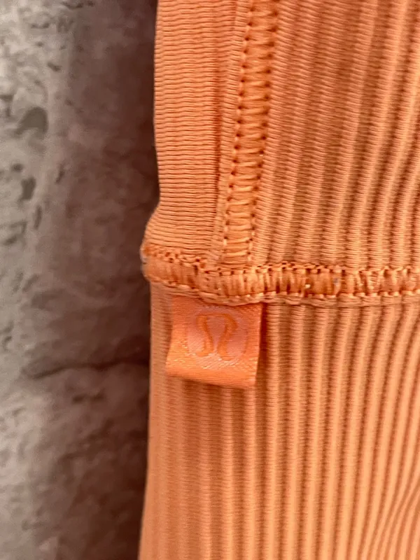 Lululemon Power Pivot Tank *Rib Golden Apricot - Image 3