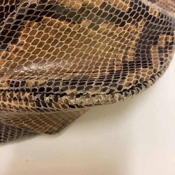 G.I.L.I. Milano Snake Print Leather Hobo Bag C9‎ - Image 10