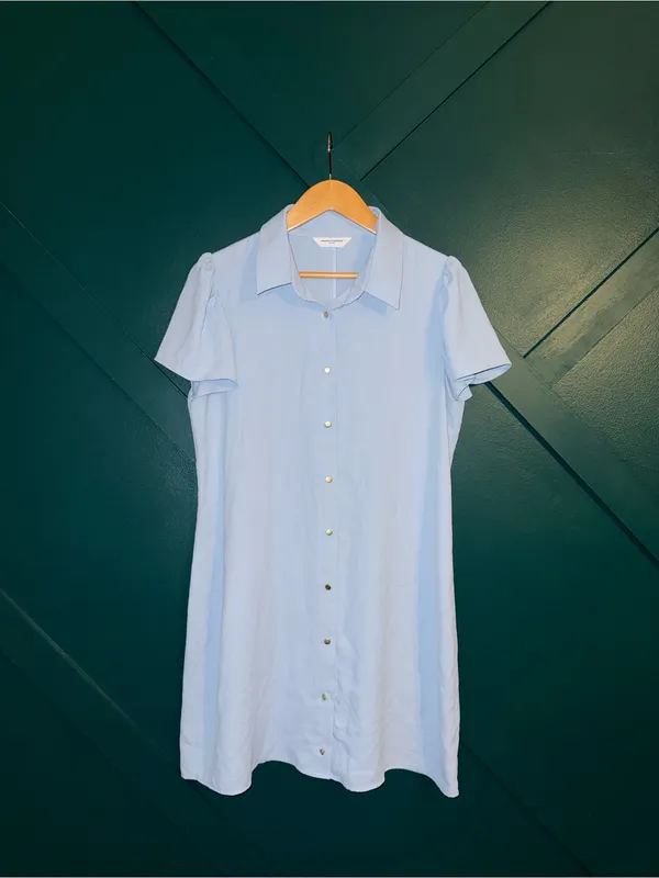 Amanda Uprichard Pale Blue Collared Top - Image 2