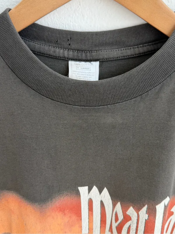 Vintage Meatloaf Bat Out of Hell World Tour Men's Graphic T-Shirt 90s - Image 2
