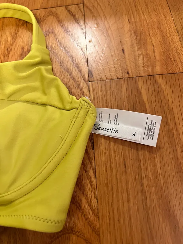 Lime/Yellow Bikini Set Yellow Size XL - Image 2