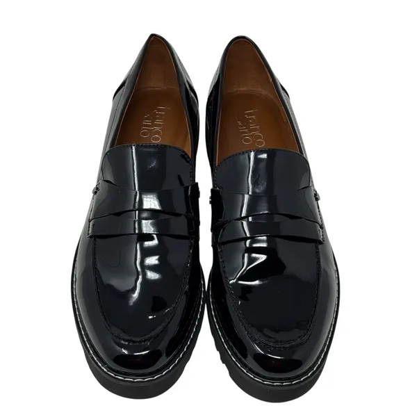 Franco Sarto Women's Cassandra Black Platform Penny Loafers Size 10 - Image 3
