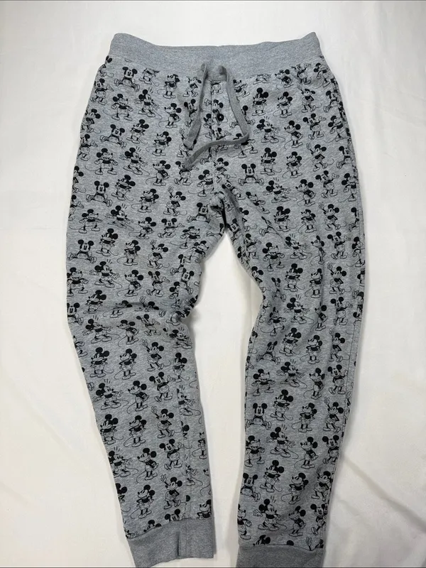 American Eagle Women's Set T-Shirt & Gray Mickey Mouse Print Pajama Joggers - Image 4