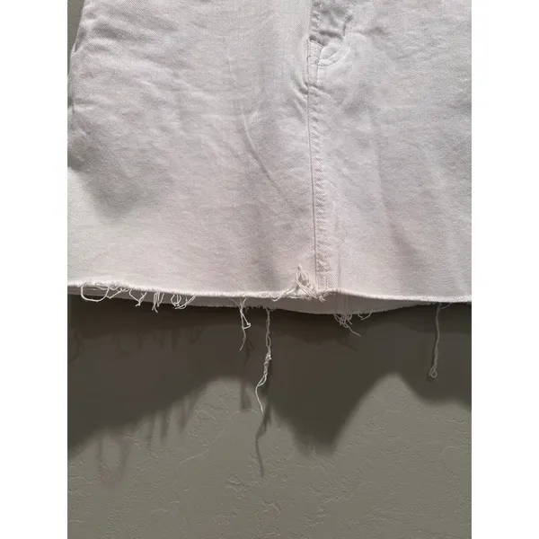 Gap 5‎ Pocket Mini Denim Skirt Optic White Size 25 Casual Summer Vacation Girly - Image 4