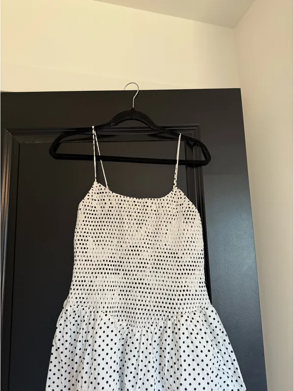 Boutique NWT MAXI polka dot dress large - Image 3