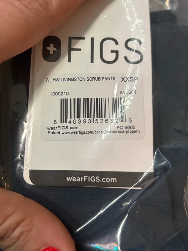 FIGS women’s high waisted Livingston Scrub pant in Navy Size XXS/P NWT! - Image 5
