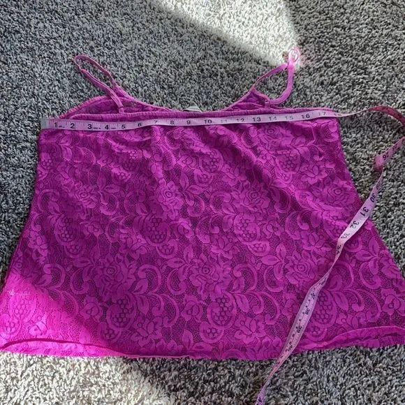 5/$30 🎈 Heritage‎ 1981 medium lace pink tank top - Image 6