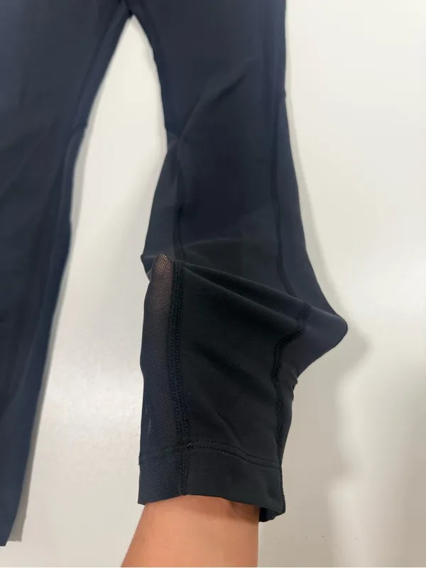 Nike Black Leggings with Silver Swoosh - Image 3