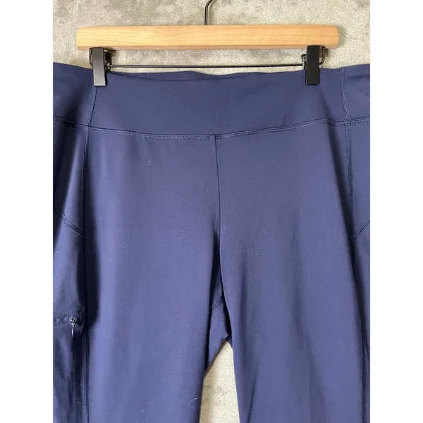 Duluth Trading Co NoGA Classic Slim Leg Pants Women's L 31 Navy Blue Stretch - Image 2