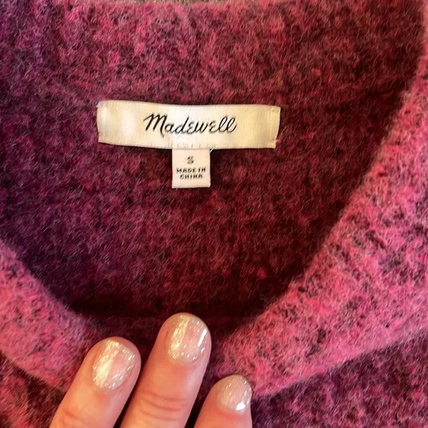 Madewell  knit wool sweater.  Size S - Image 3