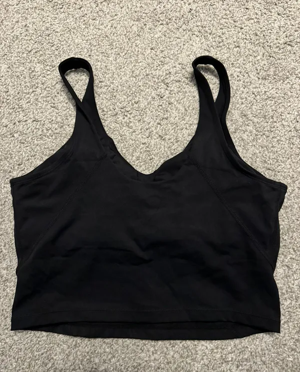 Longline Sports Bra Black Size M - Image 2