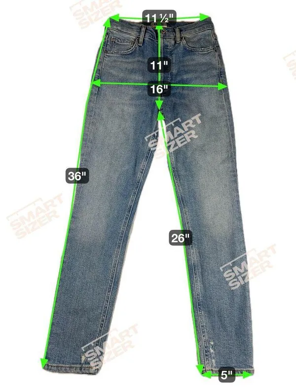 Agolde Nico High Rise Slim Jeans Button Fly Light Distressing Med Wash Size 25 - Image 5