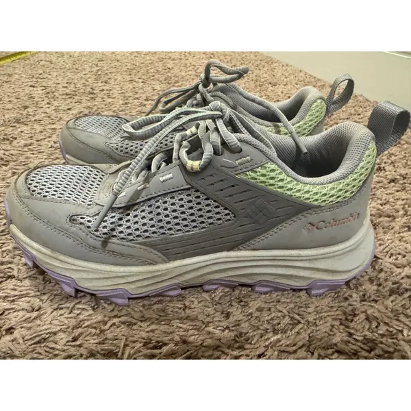Columbia Women's‎ Trail Hiking Shoes Gray Green Lace Up Size 7.5 - Image 4