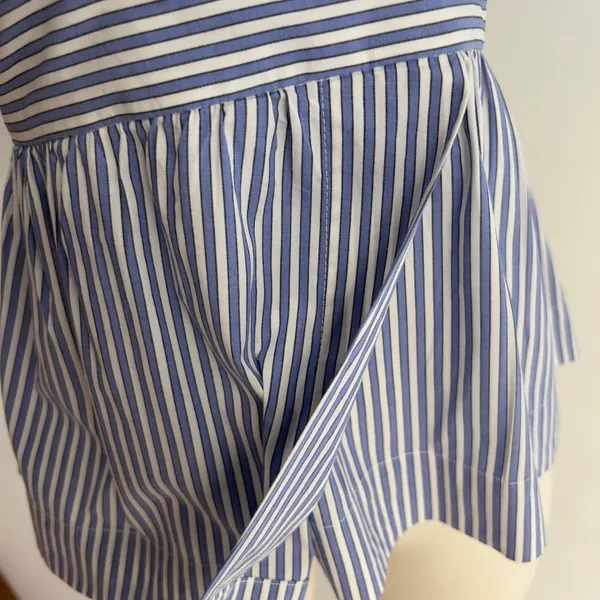Banana Republic Stripes Peplum Blouse NWT - Image 2