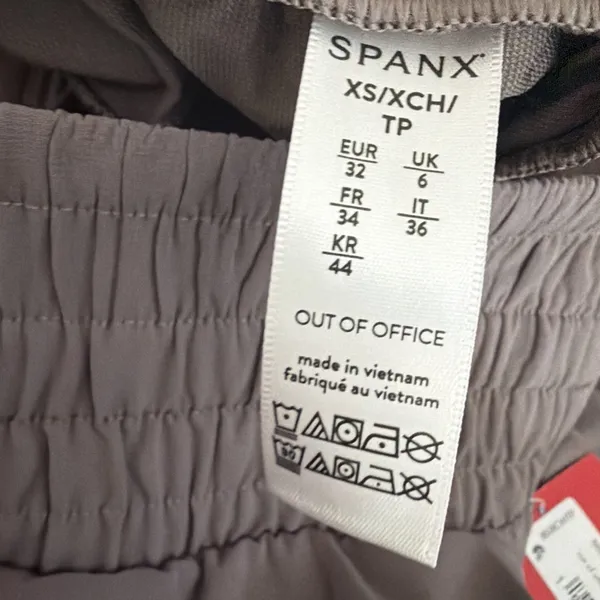 Spanx Sz XS Out Of Office Cropped Wide Leg Pant Smoke NWT - Image 10