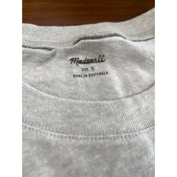 Madewell Northside Vintage Tee in Light Heather Grey Small New Womens Tshirt Top - Image 6