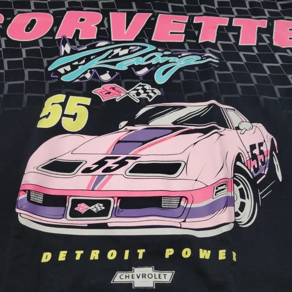 Chevrolet Corvette Sweatshirt Size XXL Women's General Motors Graphic Sweatshirt - Image 3