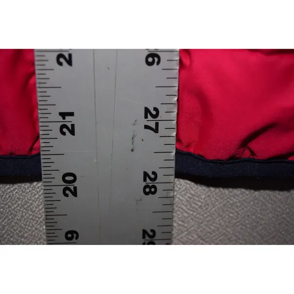 Lauren Ralph Lauren Active Jacket Womens XL Pink Navy Hybrid Quilted Fleece Zip - Image 9