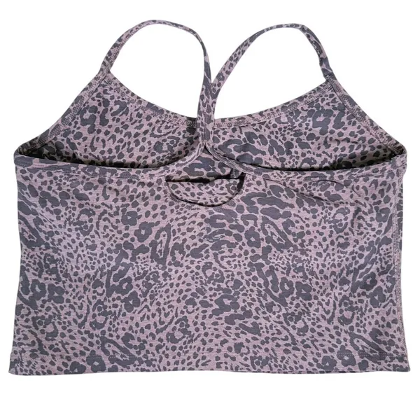 Beyond Yoga Spacedye Cropped Tank Top Size XL Cheetah Leopard Pilates Yoga Gym - Image 3
