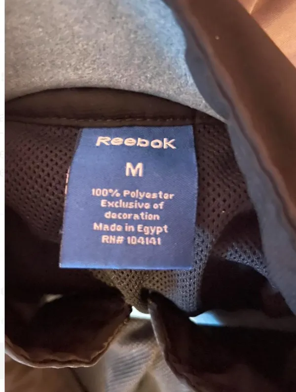 Black Reebok Jacket Zip-Up - Image 3