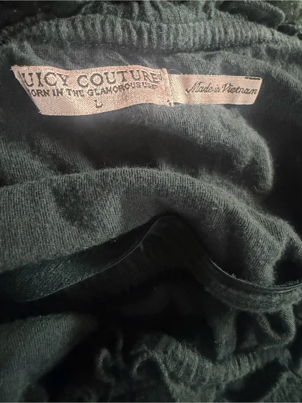 Juicy Couture Y2K Smocked Strapless Maxi Dress Boho Minimalist Large - Image 6
