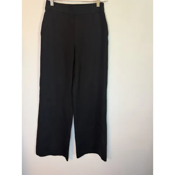 Spanx Wide Leg High Waisted Black Pant Career Dress Pant Stretch Sz XS NEW $158 - Image 3