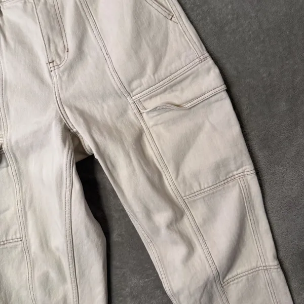 PacSun Elastic Waist Flap Cargo Pants M‎ Contrast Stitch Gorpcore Utility - Image 8