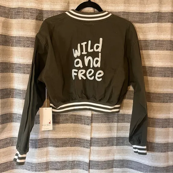 Wild Rose‎ Olive Wild And Free Jacket Size Medium - Image 2