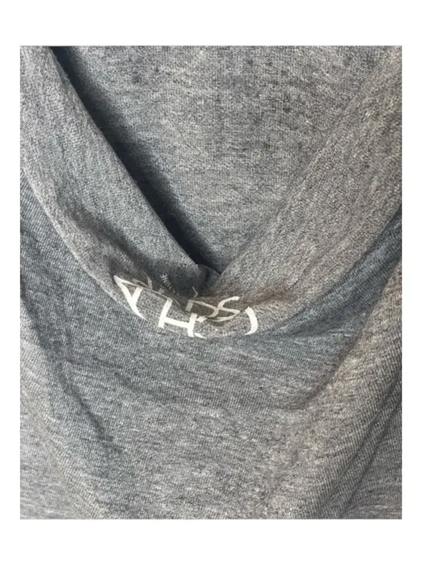 new Chaser ☻︎ Heart Eye Skull Draped Open Cross Back Tee T Shirt ☻ ︎Heather ☻︎ L - Image 10