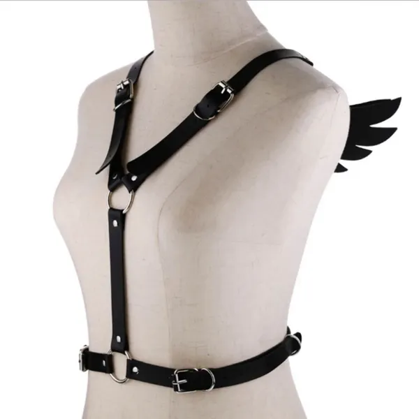 Black Harness O Ring Wings New - Image 15