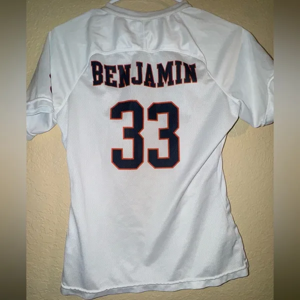 Nike White and Orange Soccer Jersey - Image 4