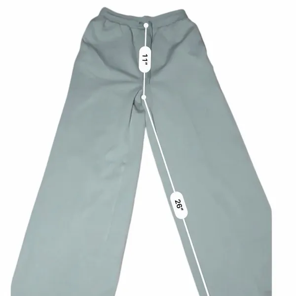 NWT All in Motion Womens Sage Airy Sleek High Rise Wide Leg Ribbed Pant XS - Image 9