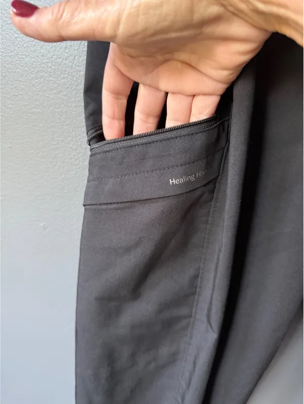 Healing Hands Black Drawstring Cargo Jogger Pants - Image 6