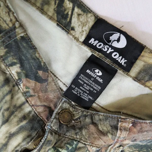 Mossy Oak Camo Pants Womens 12 Green Break-Up Infinity Stretch Cotton Trousers - Image 3