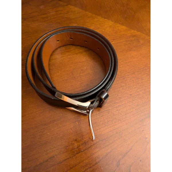Banana Republic Leather Black Belt Size 36 - Image 5