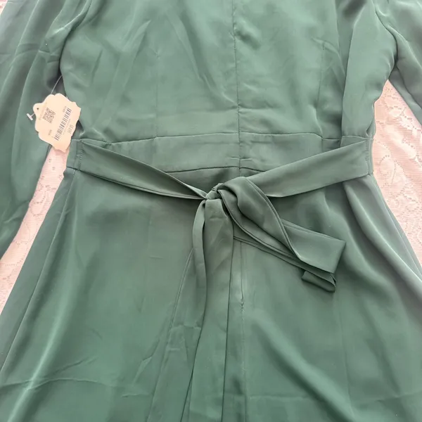 NWT Hunter Green Altar’d State Dress Size Large A-Line V-Neck Style - Image 8