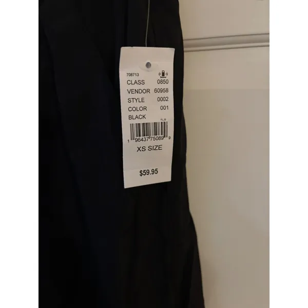 PacSun Womens Black Cargo Parachute‎ Pants Elastic Waist XS New With Tags - Image 3