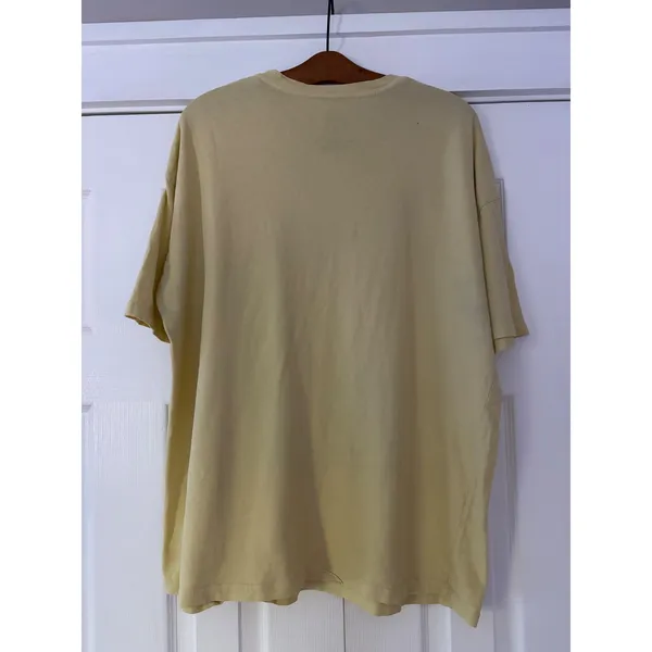 Billabong Womens Yellow Tropical Volcano Graphic Tee Shirt ABJZT00192 Medium - Image 3