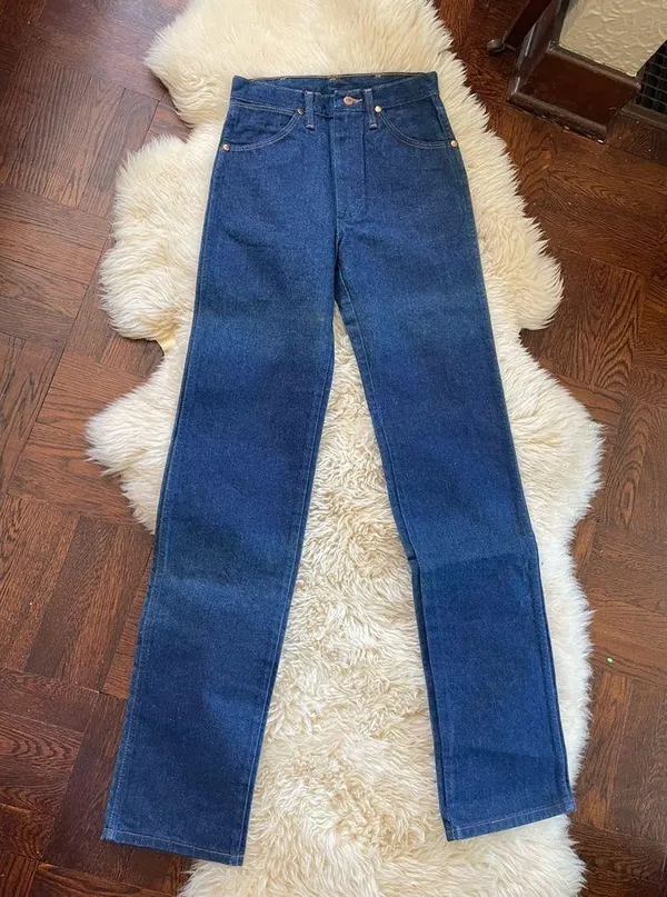 Deadstock vtg Wrangler denim 90s vintage jeans long inseam classic fit loose fit - Image 2