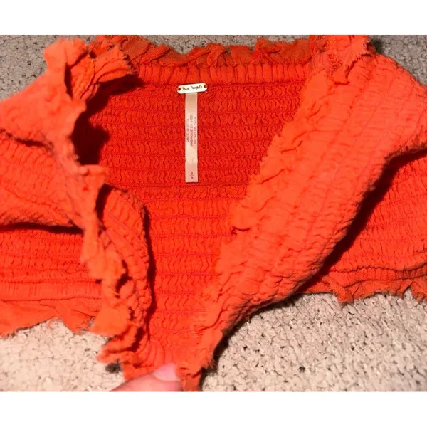 Free people orange bralette - Image 2