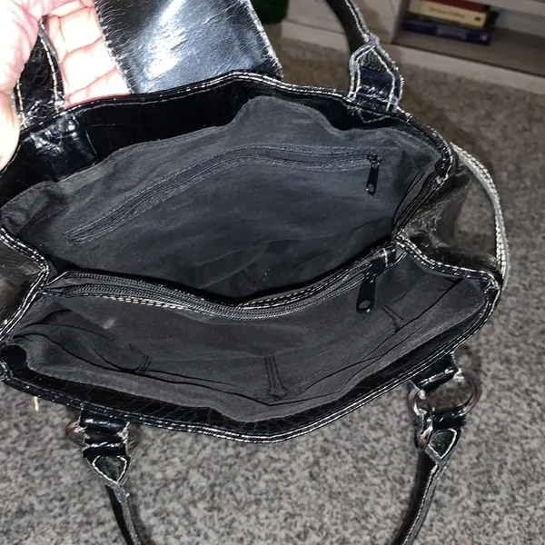 👜👜👜3 for 12$👜👜👜Black Patent Purse - Image 3