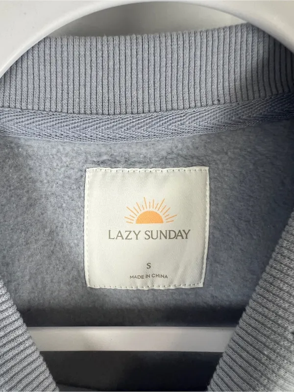Lazy Sunday Yosemite Sierra Nevada Embroidered Crewneck Sweatshirt Size S - Image 4