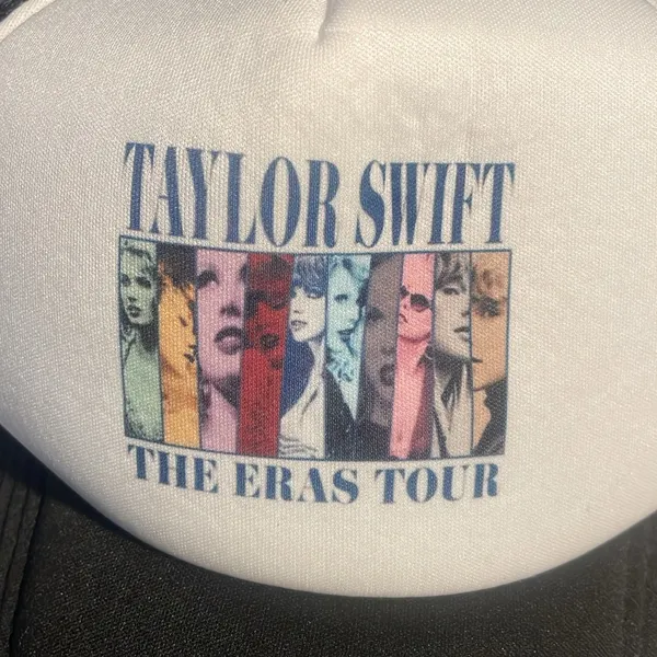 Taylor Swift The Eras Tour trucker hat black mesh white graphic new - Image 8