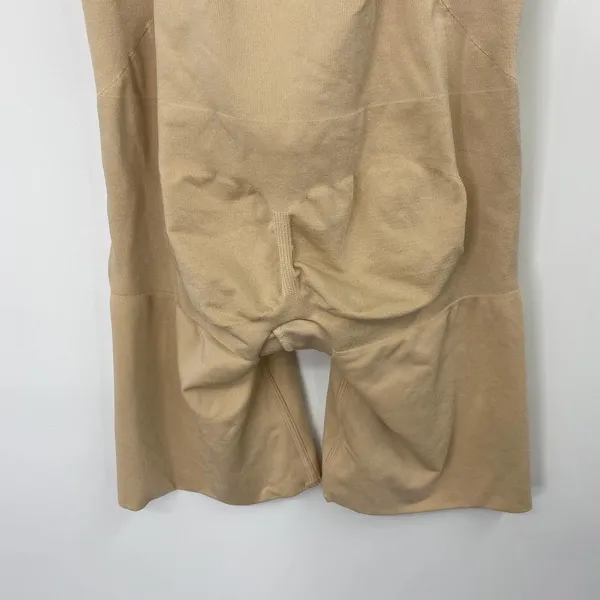 Spanx Open Bust Mid Thigh Bodysuit Tan Nude Convertible Shapewear Womens XLarge - Image 6
