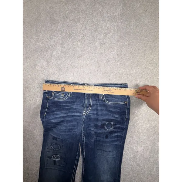 Buckle BKE Stella Low Rise Dark Wash 28x33.5‎ - Image 8